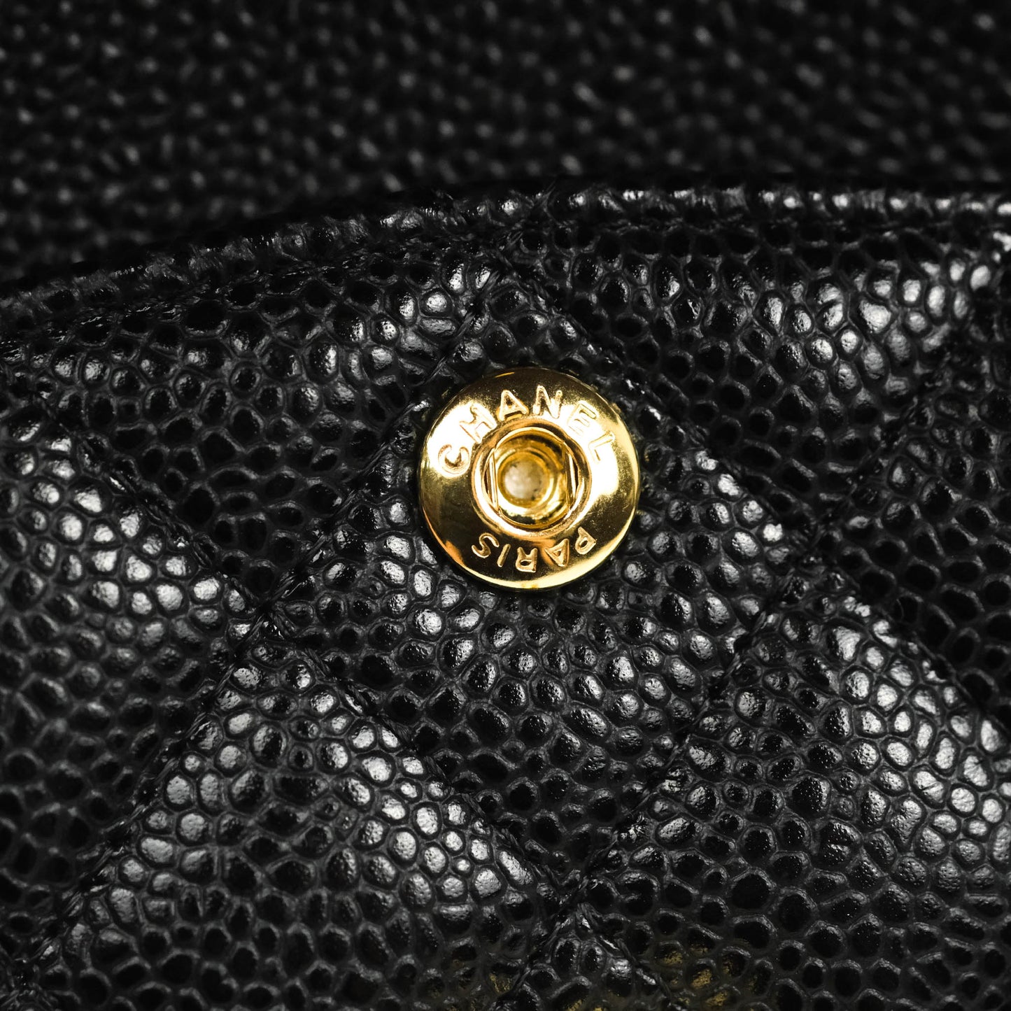 Chanel Small Classic Quilted Flap Black Caviar Gold Hardware