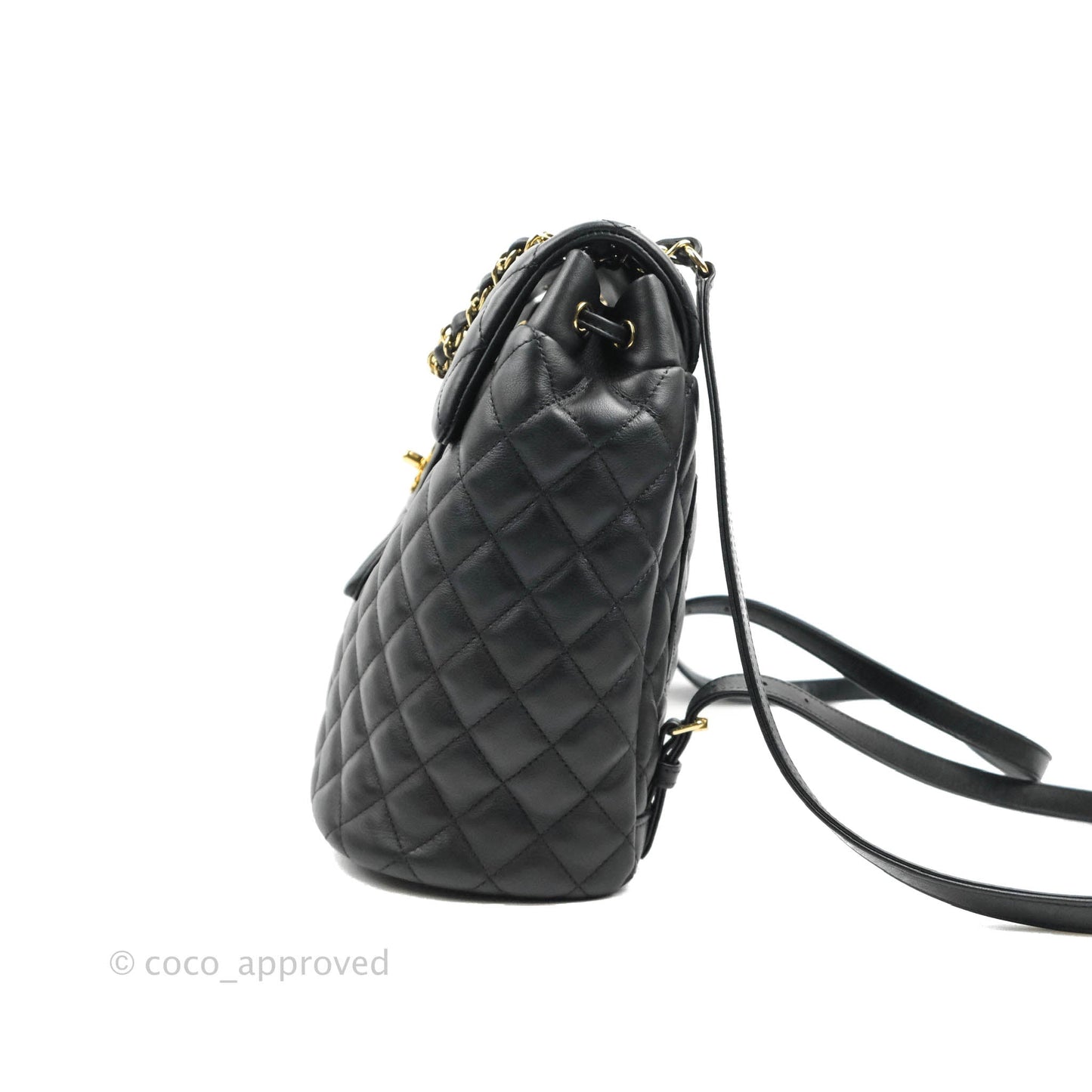 Chanel Quilted Small Urban Spirit Backpack Calfskin Black Gold Hardware