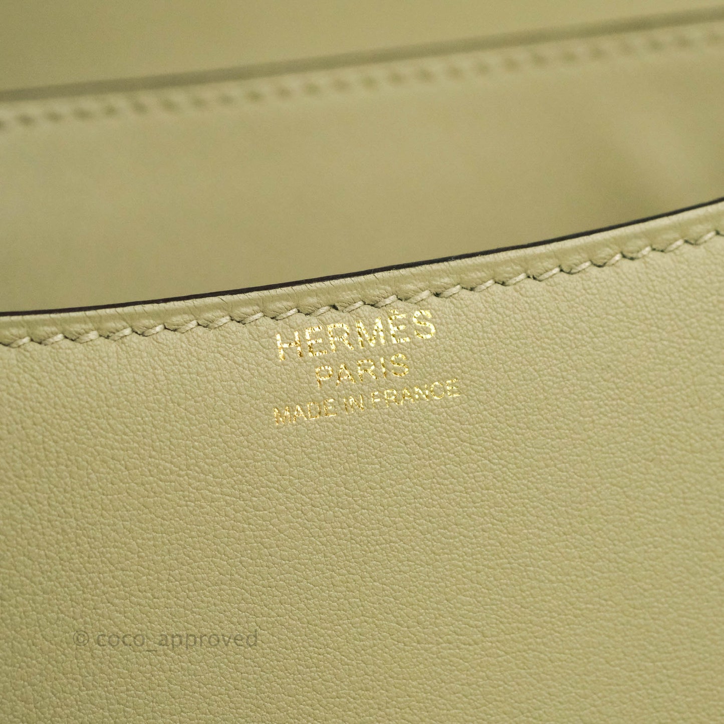 Hermès Constance III 24 Veau Swift Sauge Gold Hardware