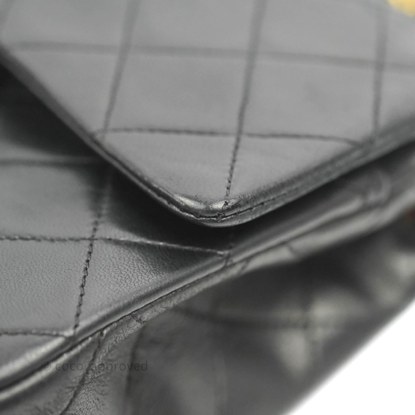 Chanel Classic Vintage Small Flap Black Lambskin 24K Gold Hardware