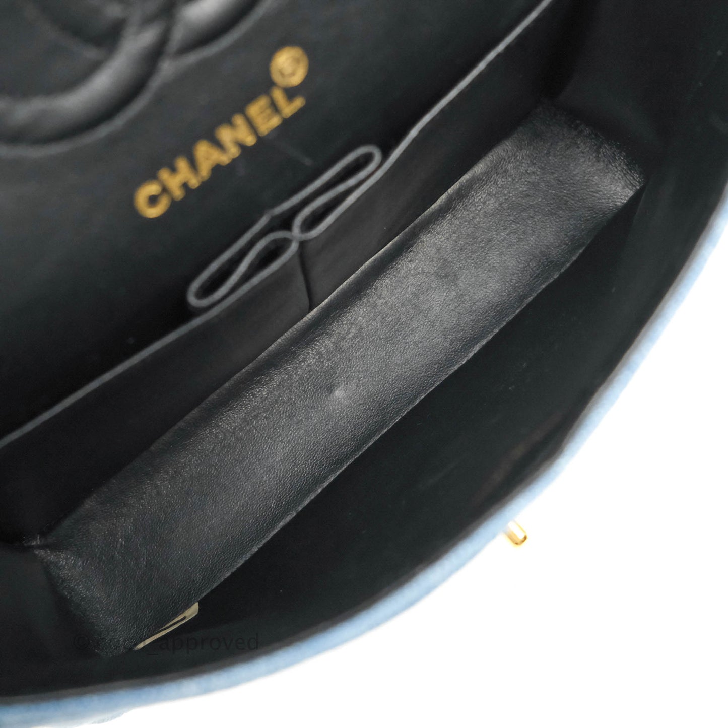Chanel Vintage Classic Small S/M Flap Denim 24K Gold Hardware