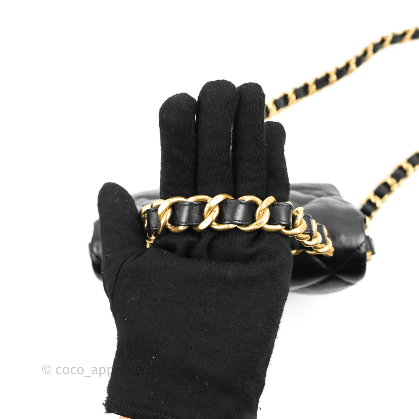 Chanel Small Flap Bag Black Lambskin Aged Gold Hardware 22-23FW