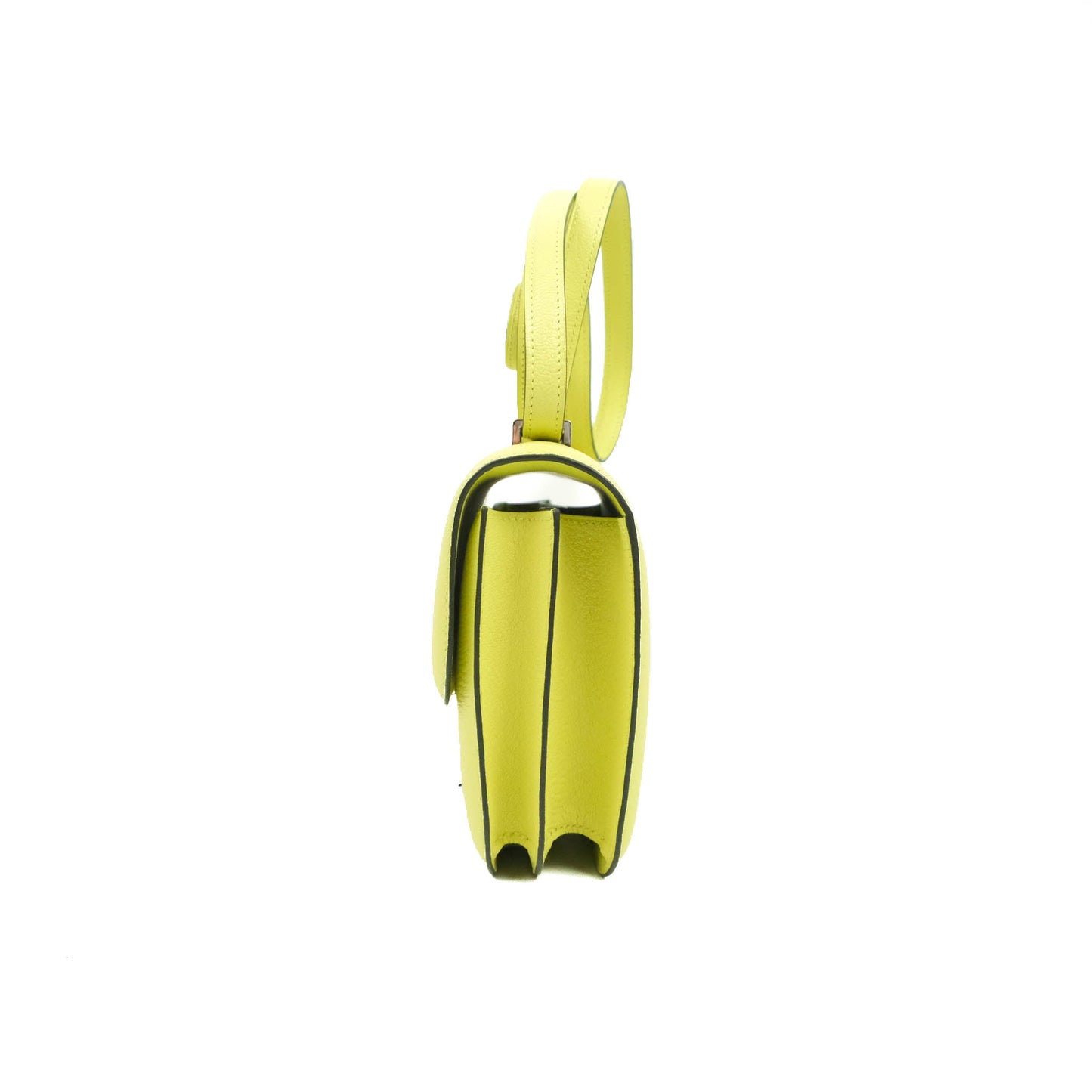 Hermès Constance Mini 18cm R9 Jaune Bourgeon Chevre Mysore Palladium Hardware