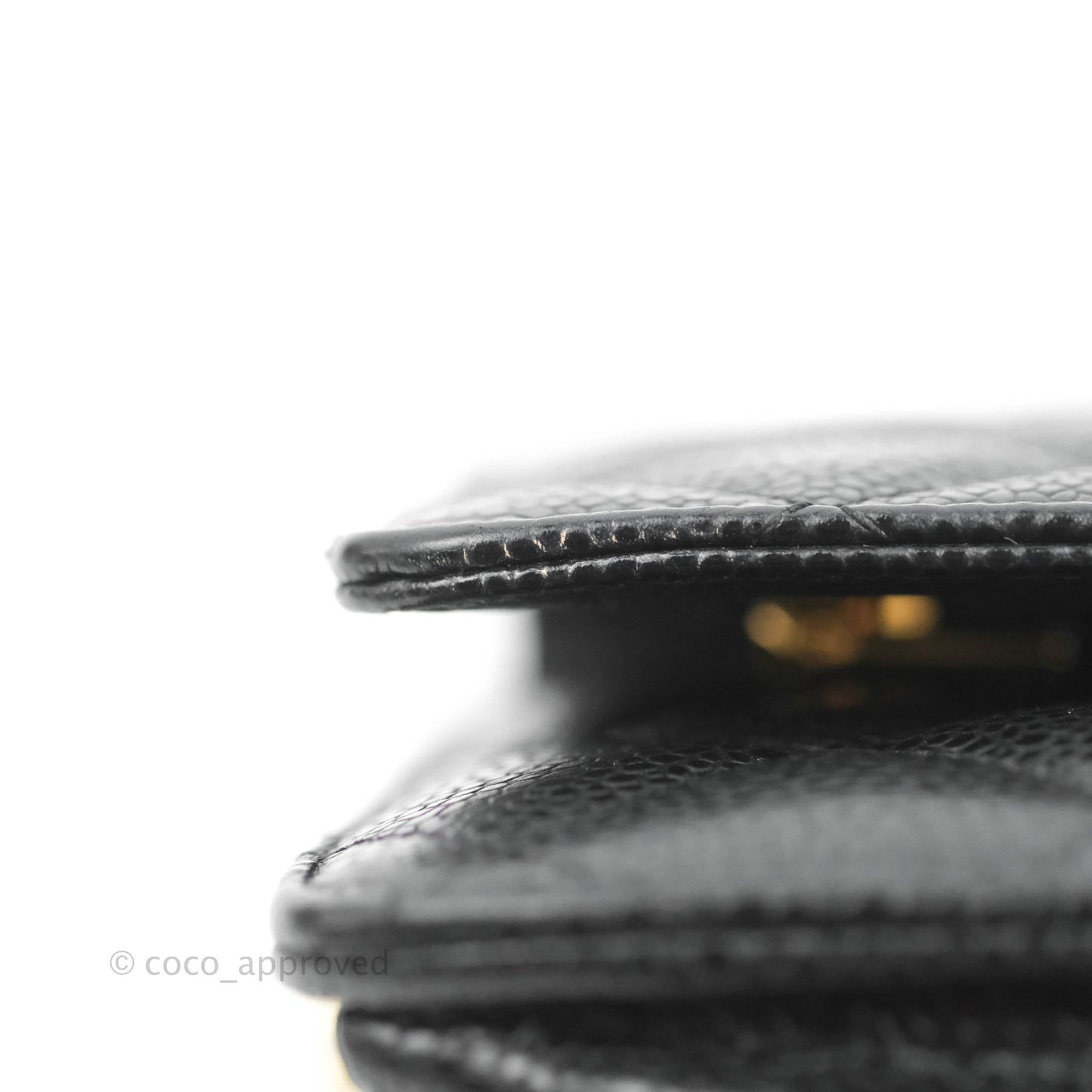Chanel Quilted Classic WOC Black Caviar Gold Hardware