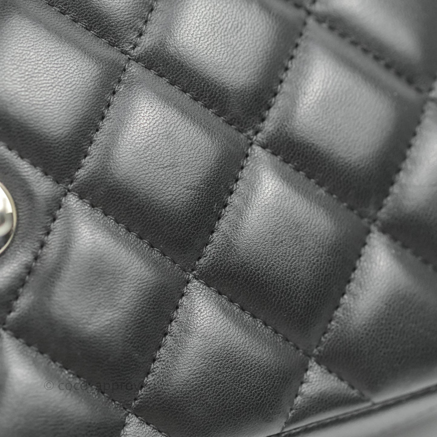 Chanel Jumbo Double Flap Black Lambskin Silver Hardware⁣⁣