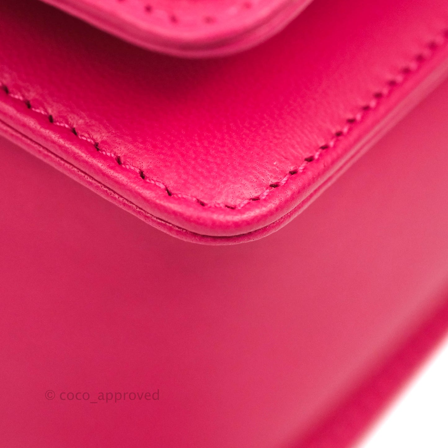 Chanel Quilted New Medium Boy Dark Pink Lambskin Ruthenium Hardware