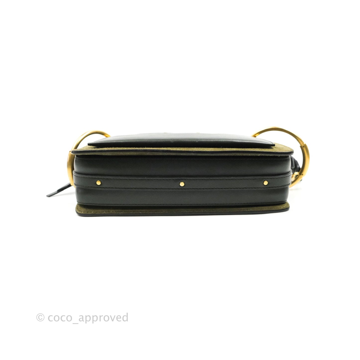 Chloe Small Roy Bag Army Green Calfskin Gold Hardware