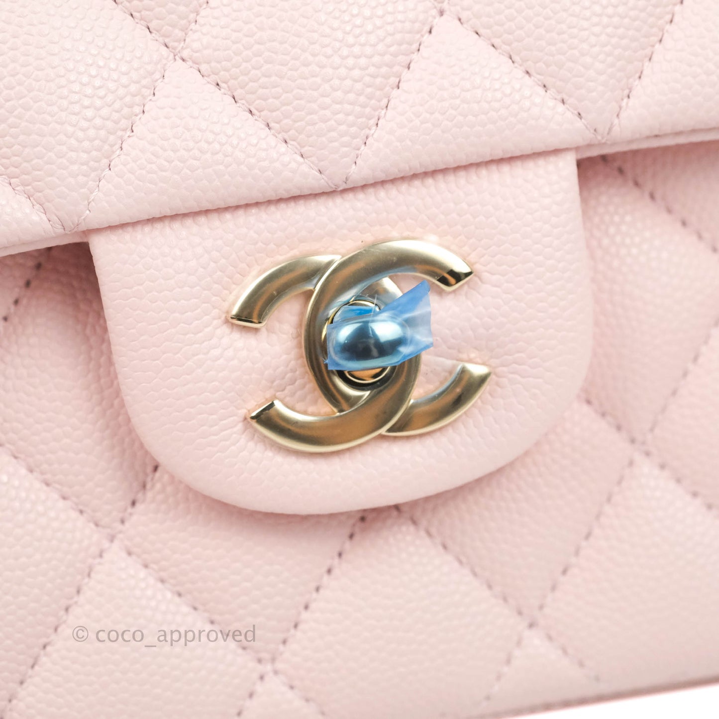 Chanel Classic Small S/M Flap Pink Caviar Gold Hardware 22S