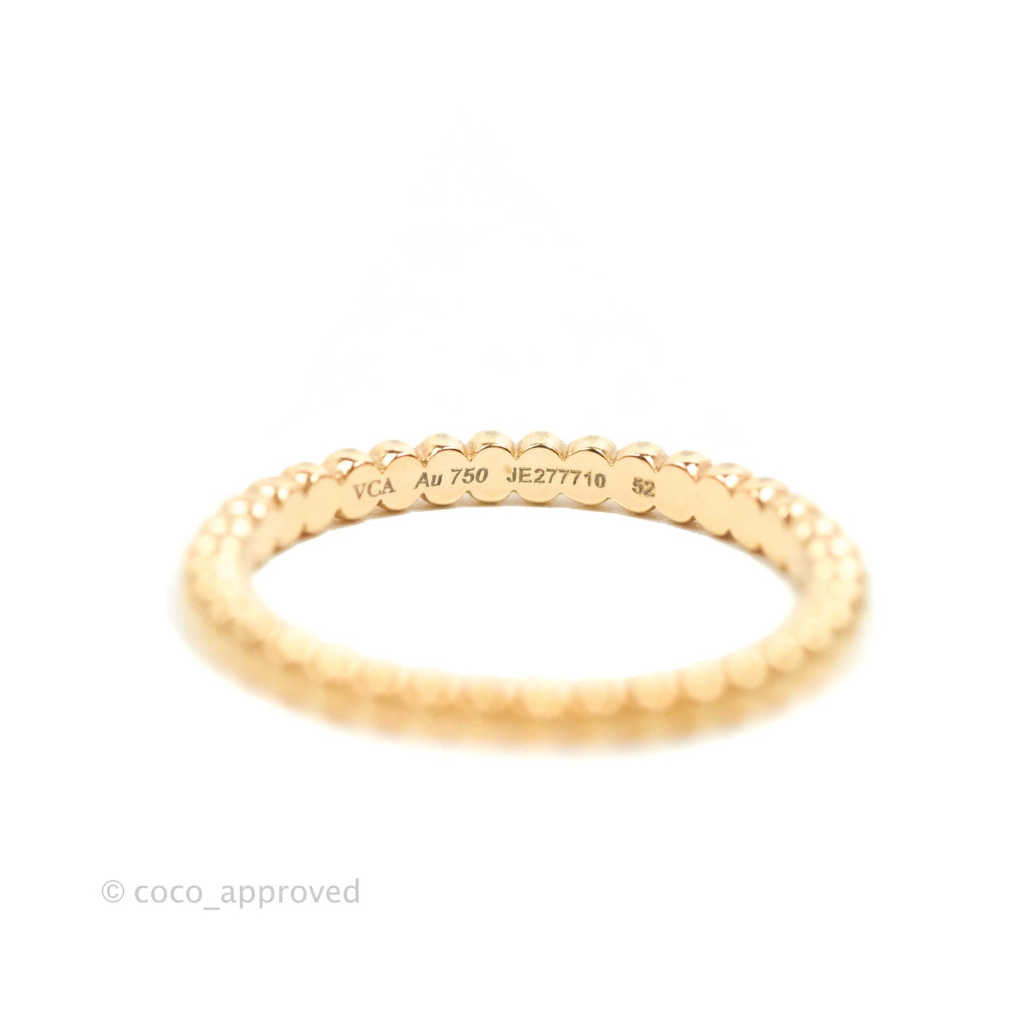 Van Cleef & Arpels Perlée Pearls Small Model Ring Pink Gold