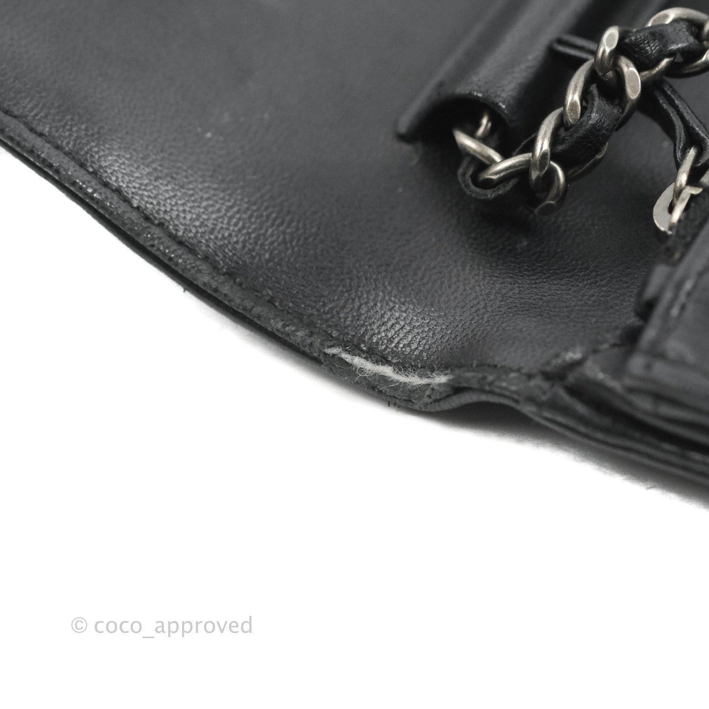 Chanel Boy Wallet on Chain WOC Black Lambskin Ruthenium Hardware