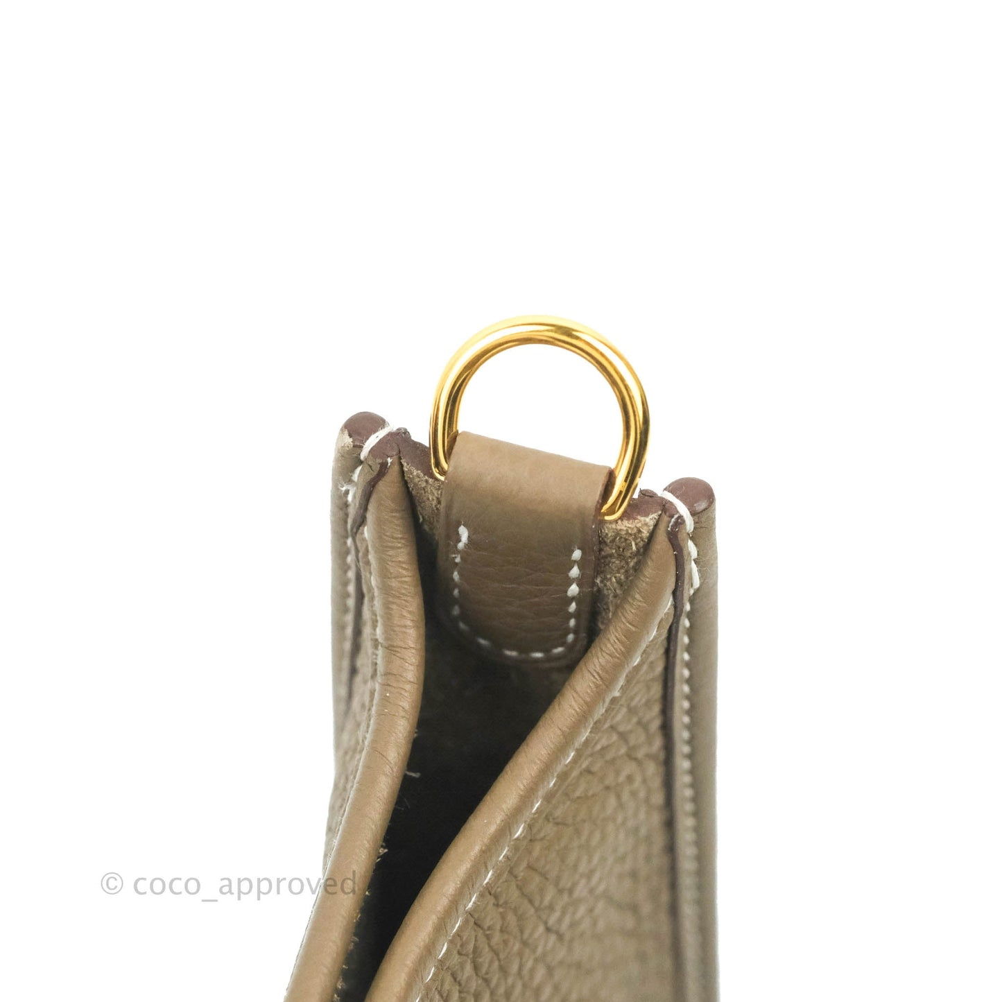 Hermès Mini Evelyne 16 Amazone Clemence Etoupe Gold Hardware