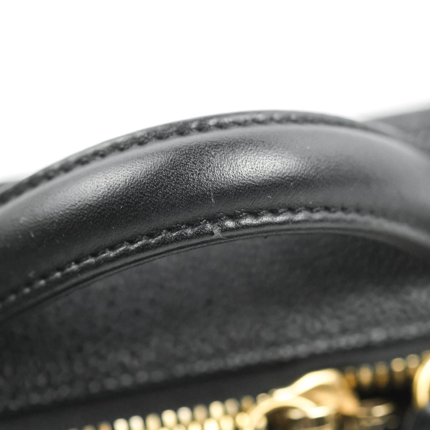 Chanel Quilted Small CC Filigree Vanity Case Black Caviar