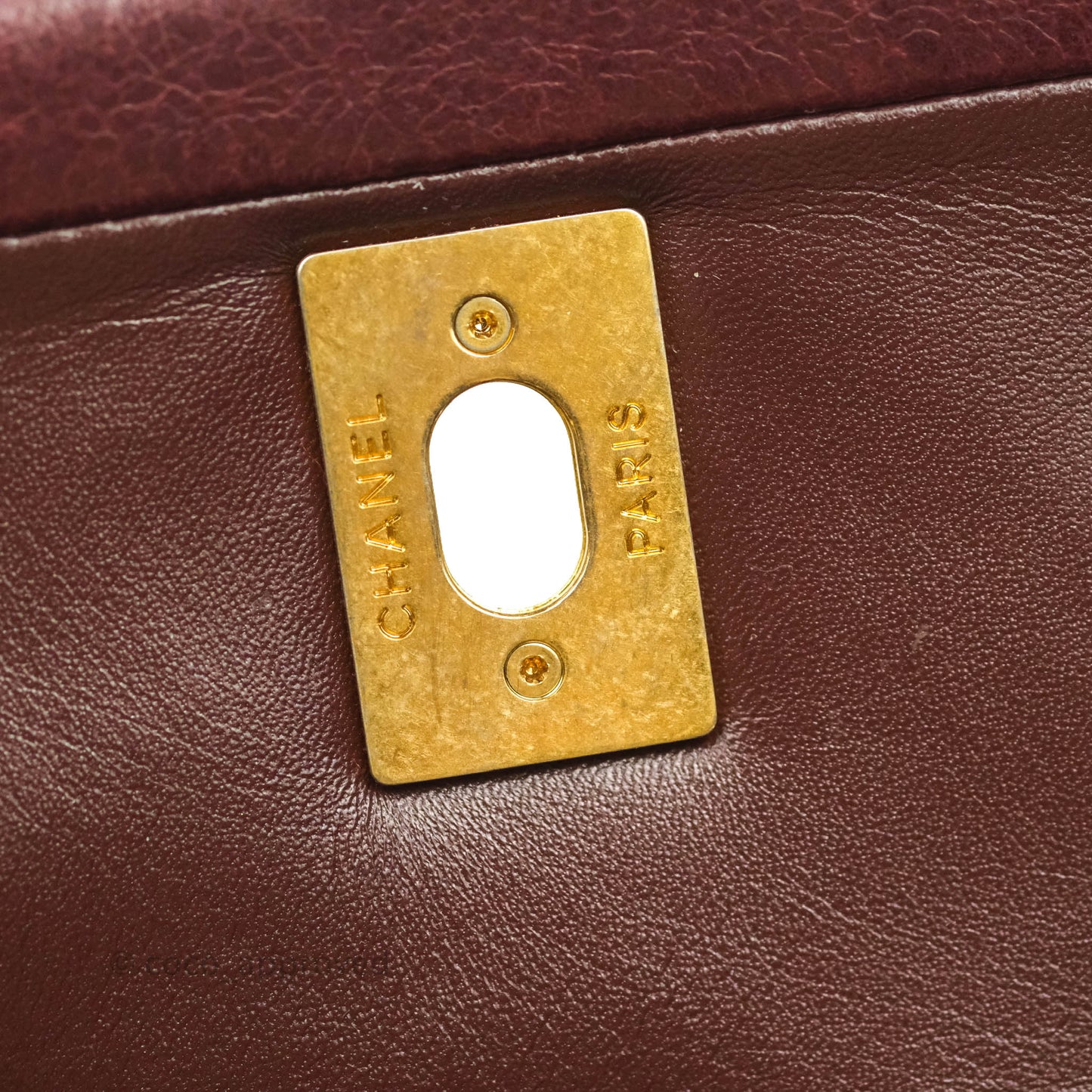 Chanel Quilted Jumbo Soft Elegance Flap Bordeaux Calfskin Aged Gold Hardware