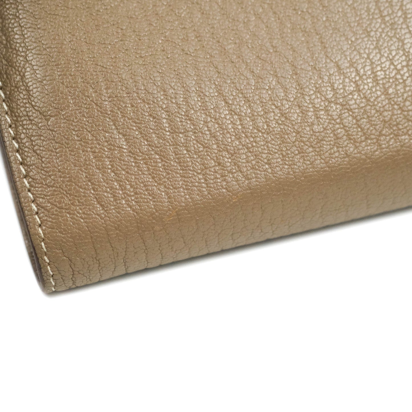 Hermès Kelly Wallet Etoupe Chevre Mysore Palladium Hardware
