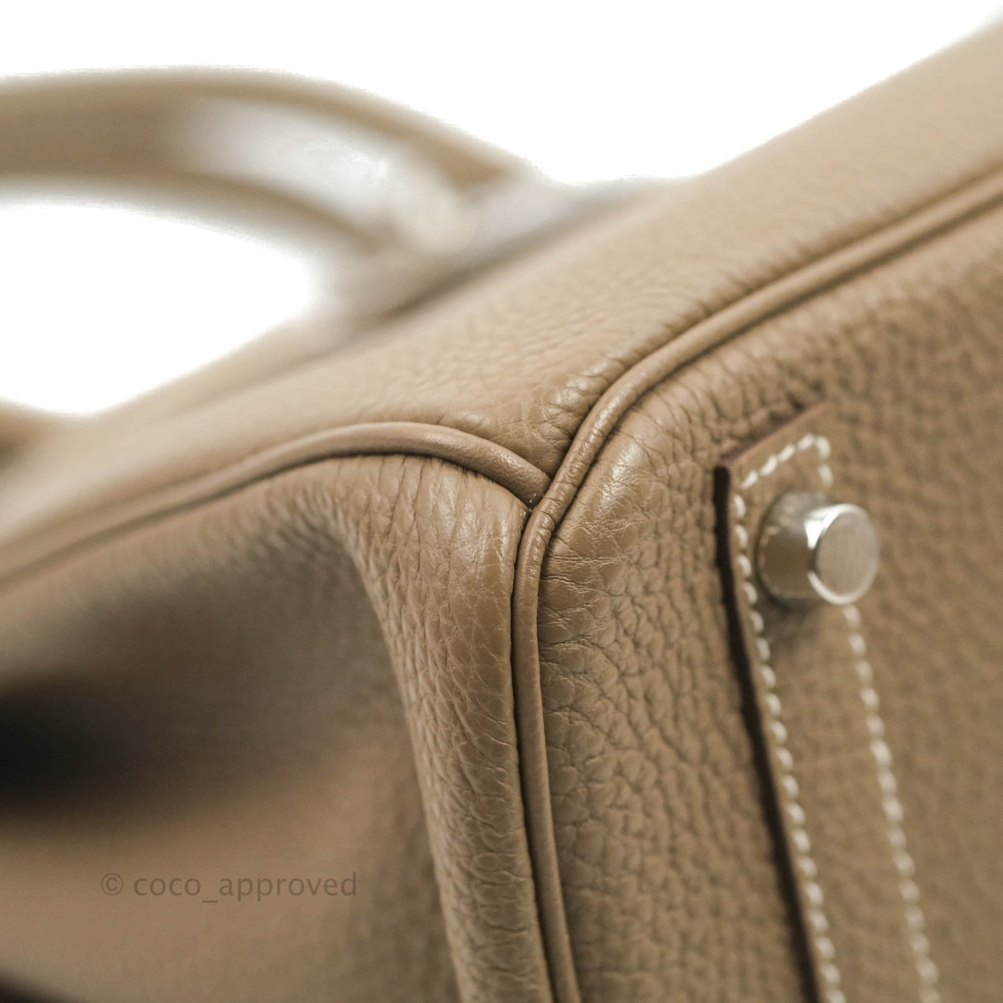 Hermès Birkin 30 Etoupe Togo Palladium Hardware