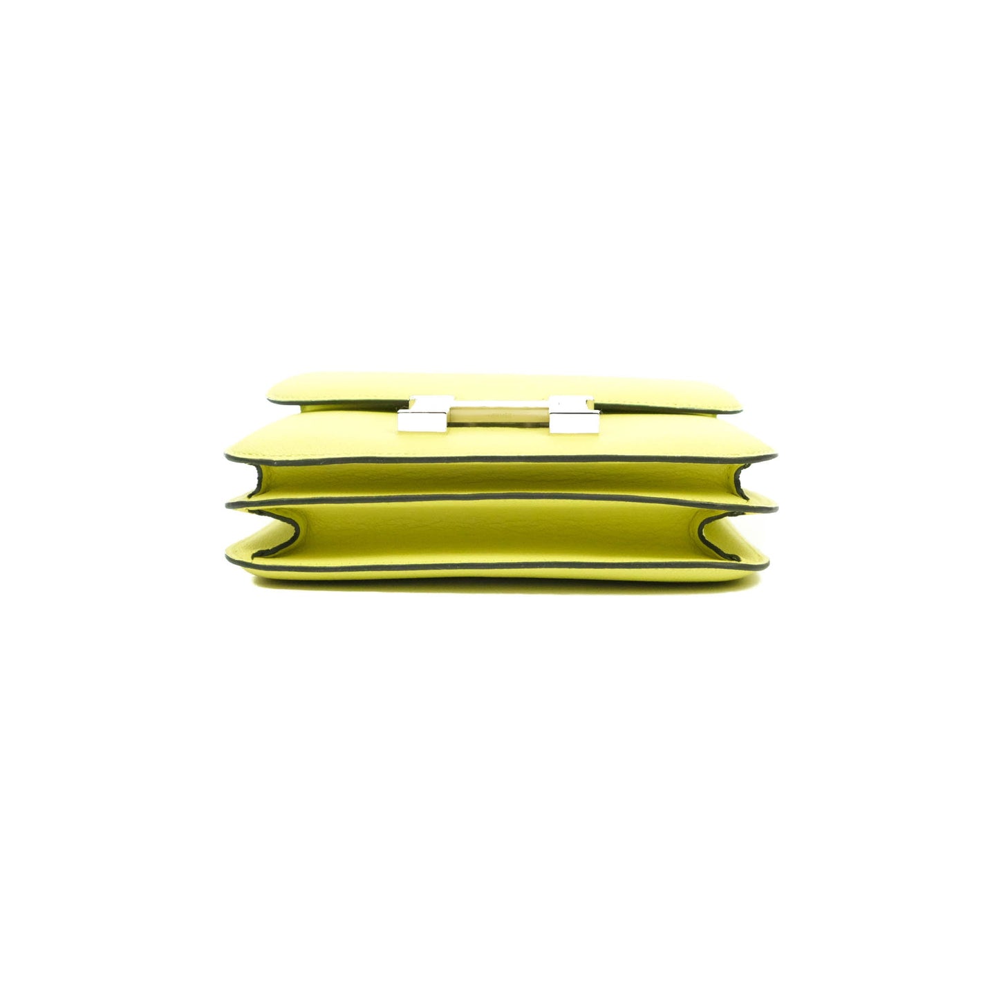 Hermès Constance Mini 18cm R9 Jaune Bourgeon Chevre Mysore Palladium Hardware