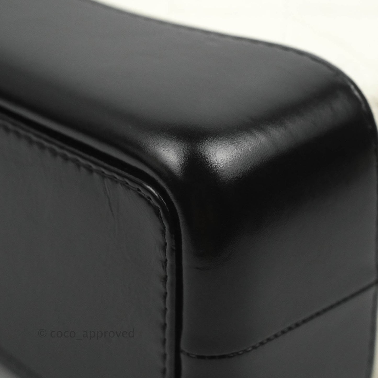 Chanel Small Gabrielle Backpack White Black Aged Calfskin