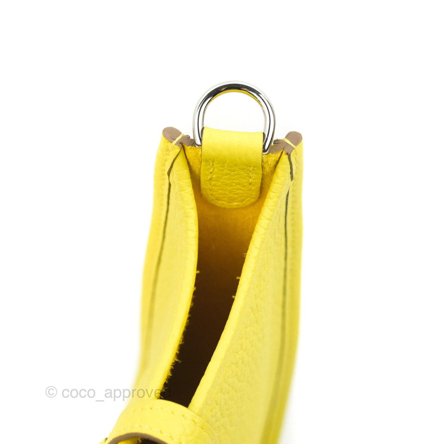 Hermès Mini Evelyne 16 Lime Clemence Palladium Hardware