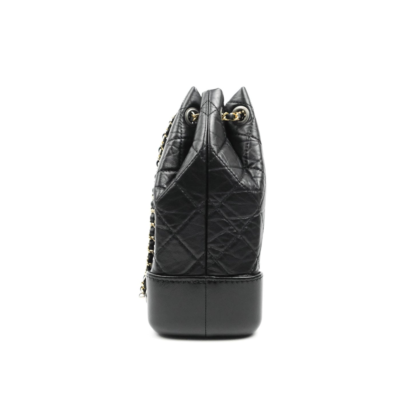 Chanel Small Gabrielle Backpack Black Aged Calfskin