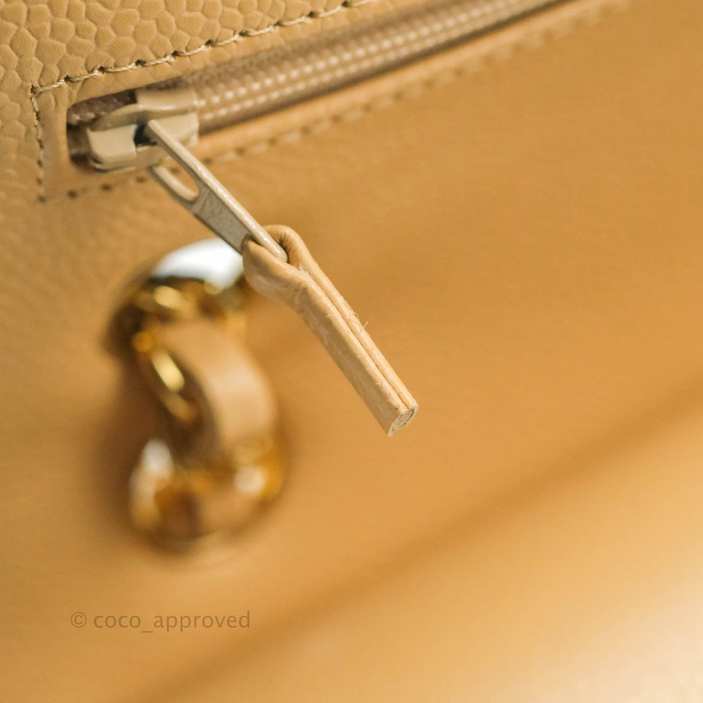 Chanel Classic M/L Medium Flap Quilted Beige Caviar Gold Hardware