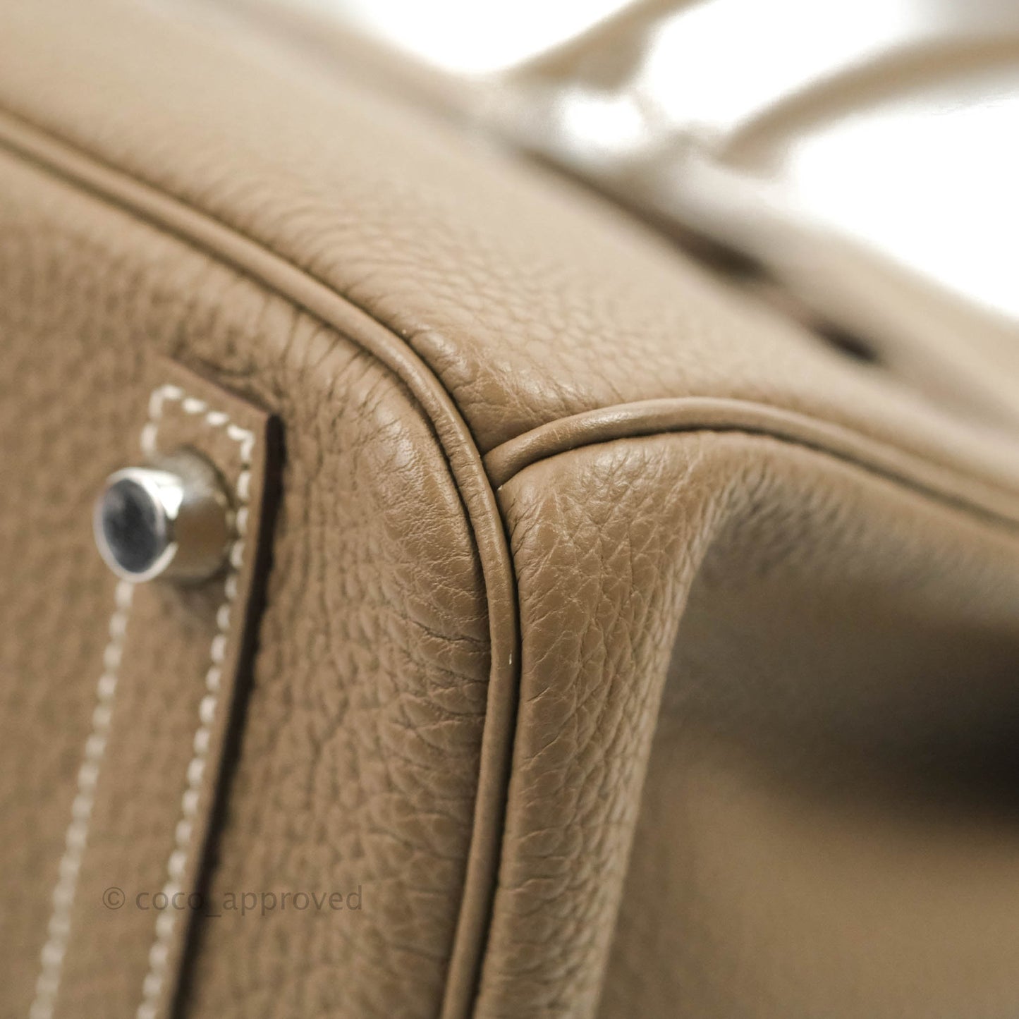 Hermès Birkin 30 Etoupe Togo Palladium Hardware