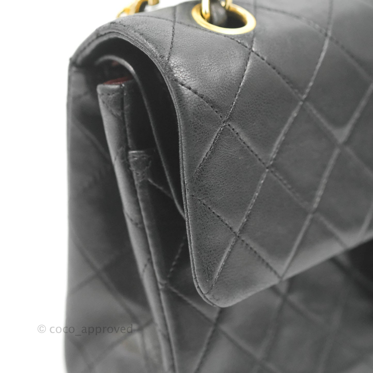 Chanel Classic Vintage Small Flap Black Lambskin 24K Gold Hardware