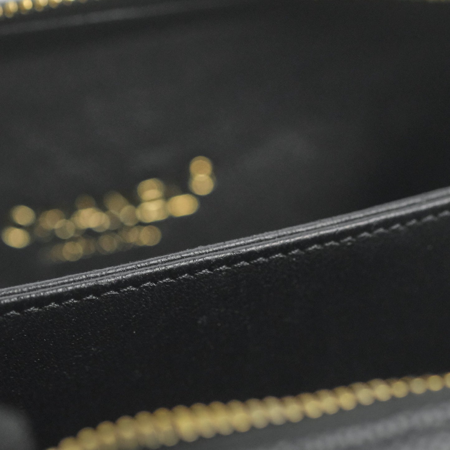 Chanel Quilted Small CC Filigree Vanity Case Black Caviar