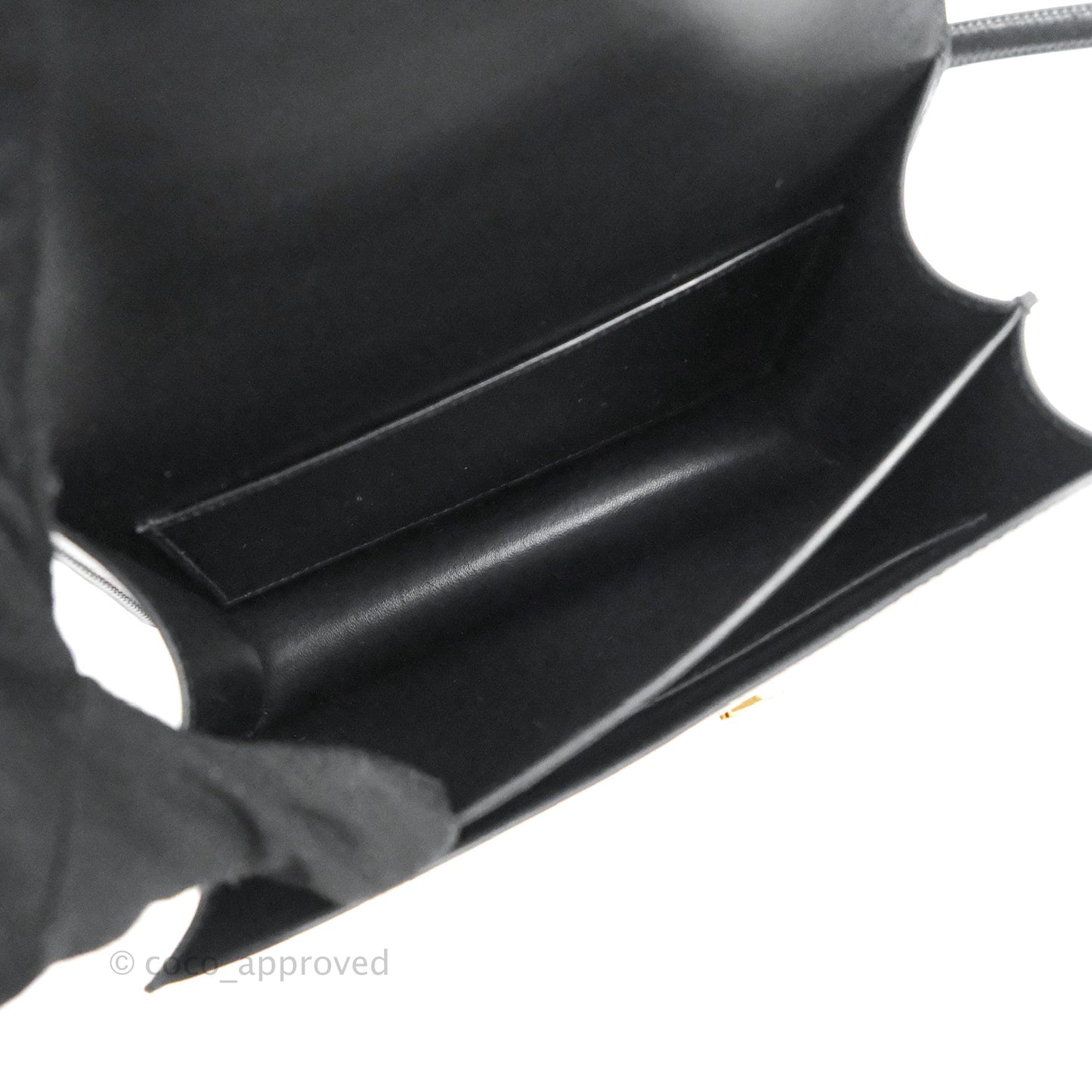 Hermès Constance Mini 18cm Black Box Leather Gold Hardware