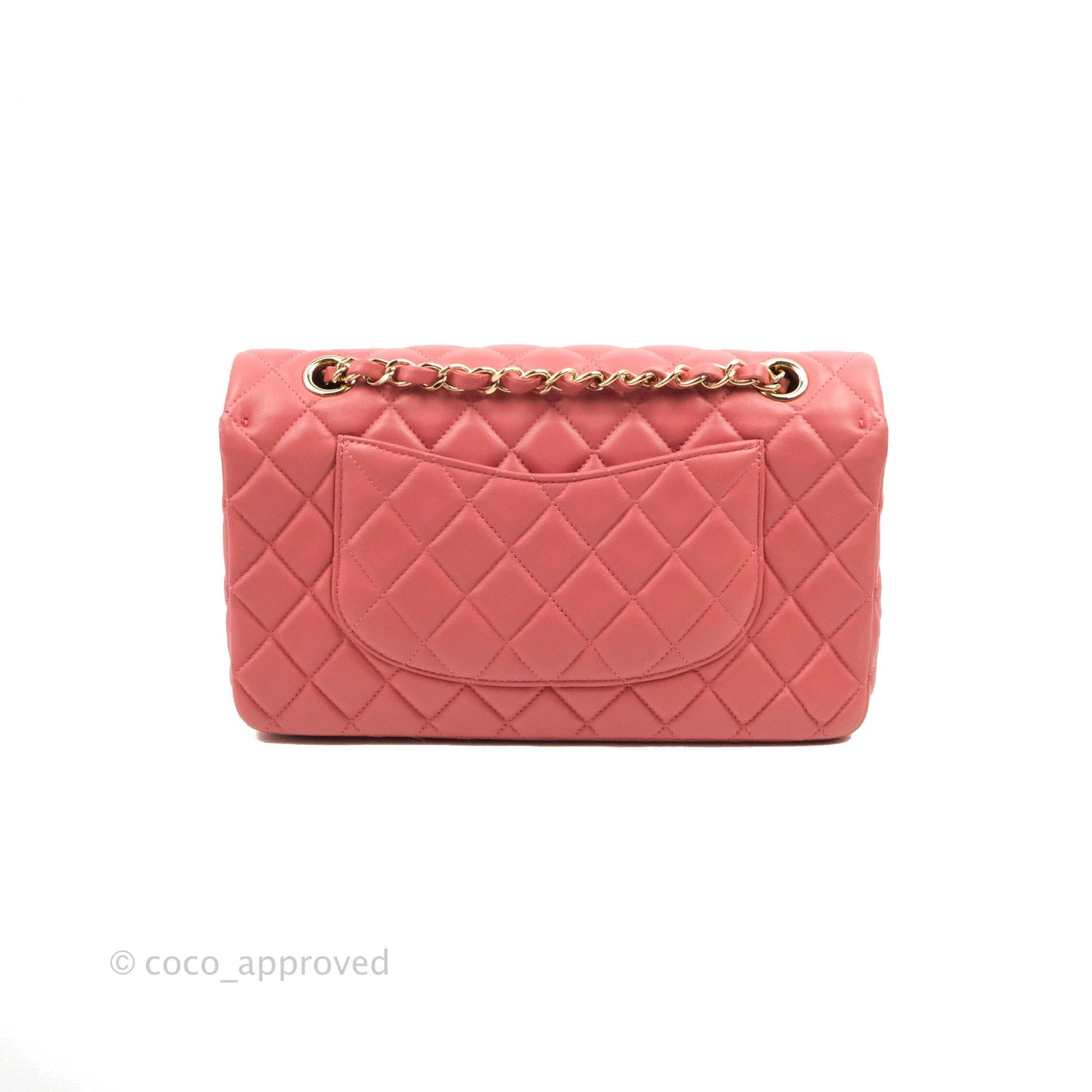 Chanel M/L Medium Flap Bag Valentine Limited Edition Pink Lambskin Gold Hardware