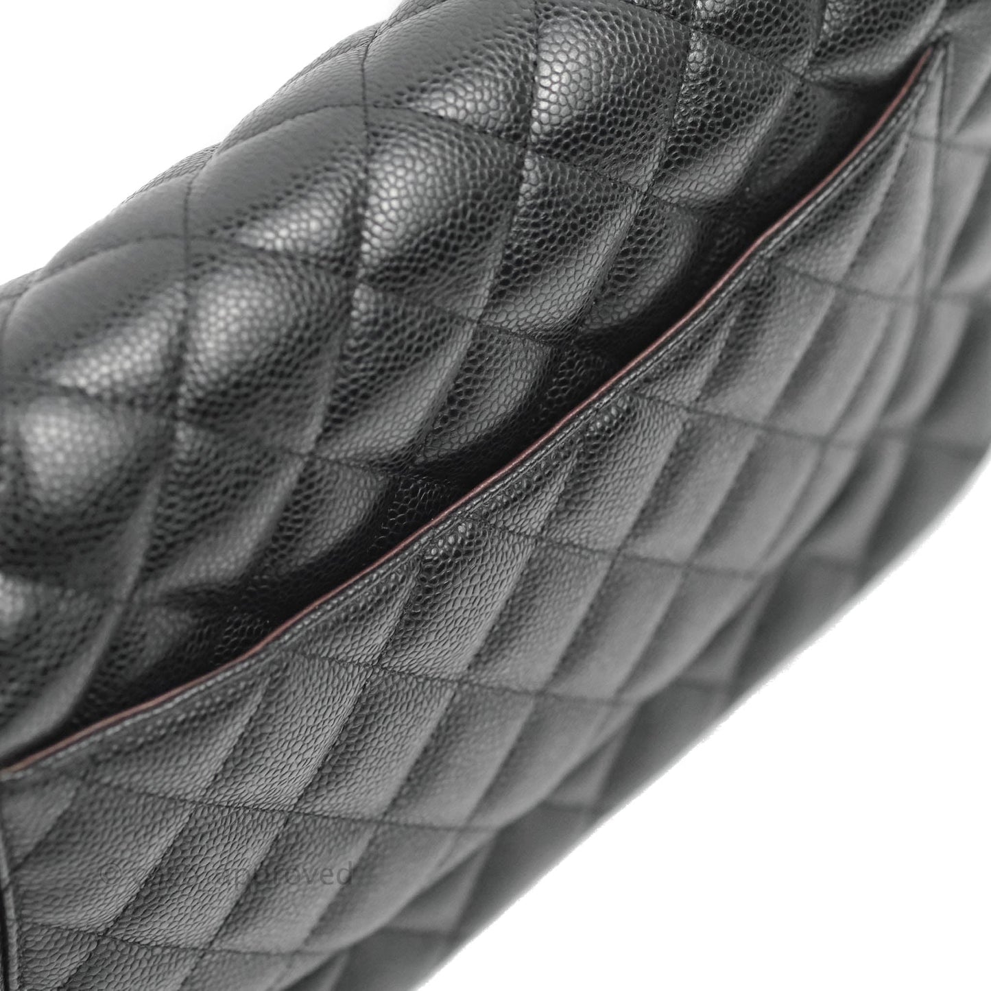 Chanel Classic Jumbo Double Flap Black Caviar Silver Hardware⁣⁣