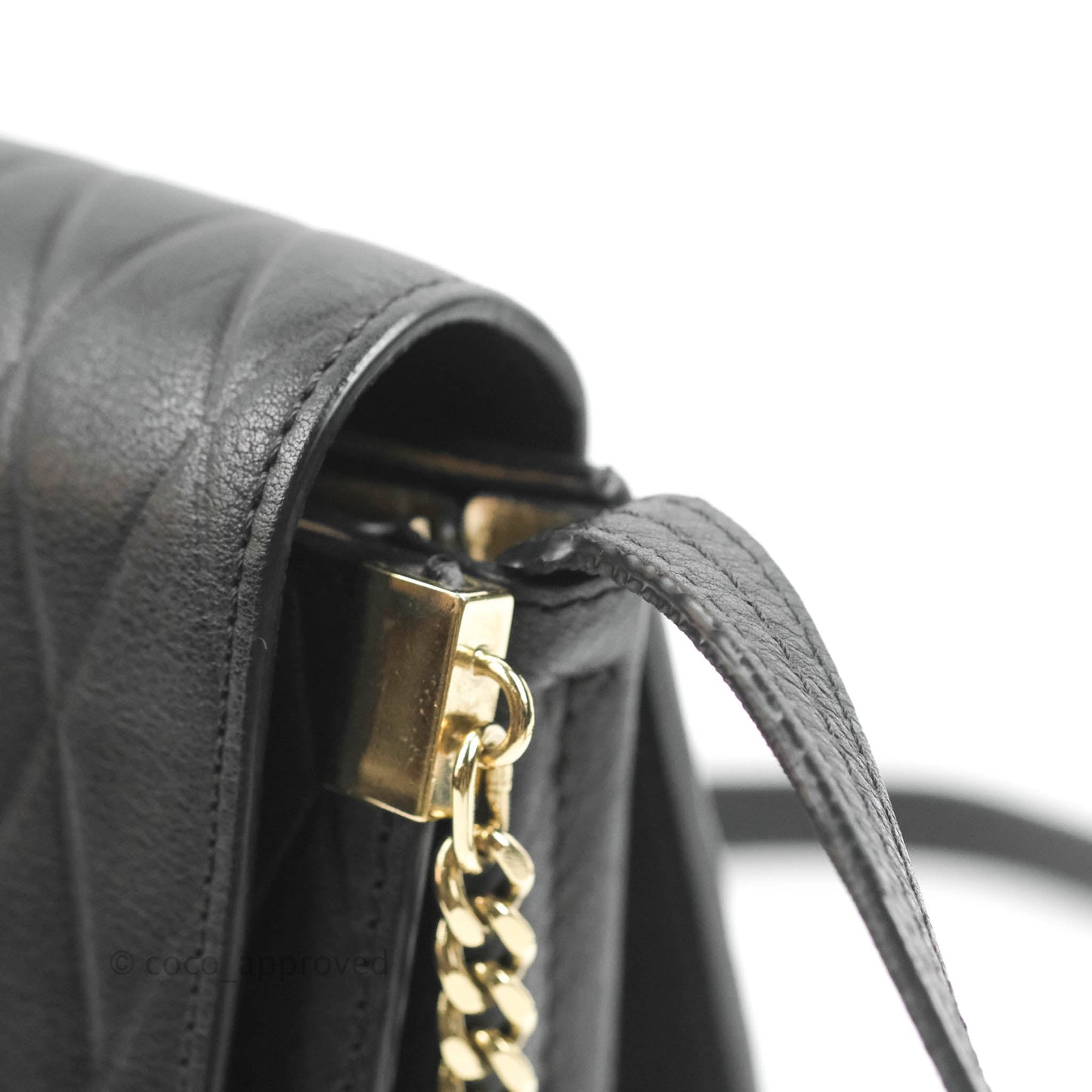 Chloe Small Faye Shoulder Bag Quilted Black Calfskin