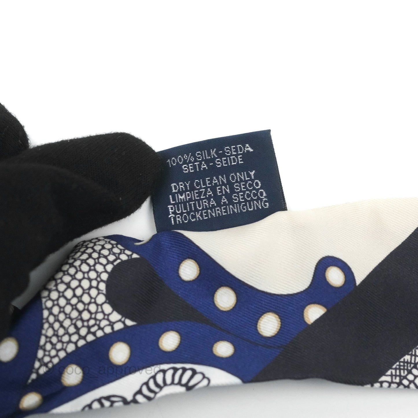 Hermes Selle De Dignitaire Silk Twilly