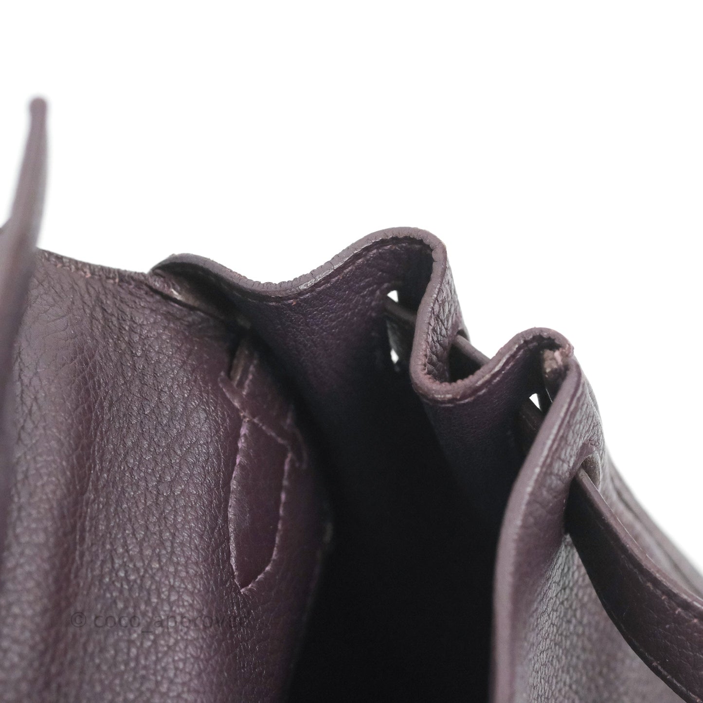 Hermès Retourne Kelly 28 Raisin TPM Palladium Hardware