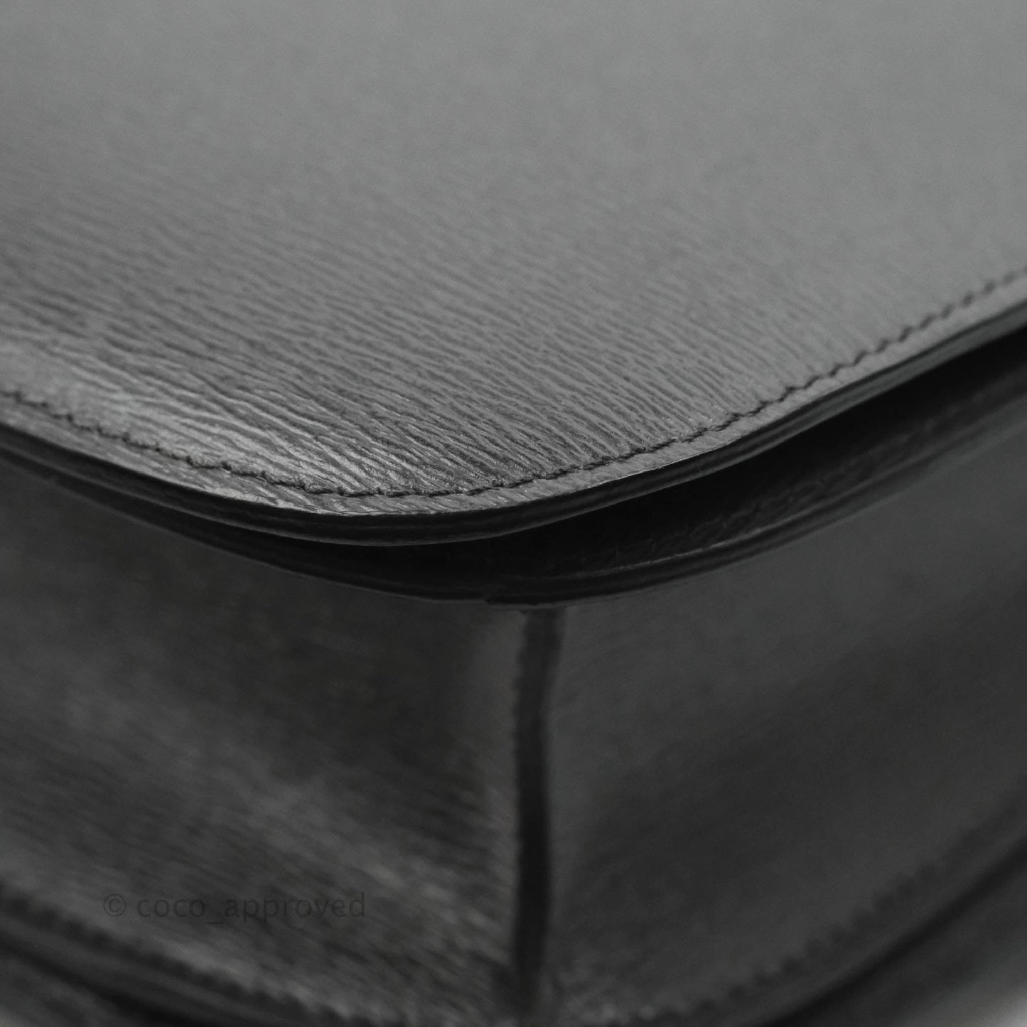 Celine Medium Classic Box Flap Grey Liege Calfskin