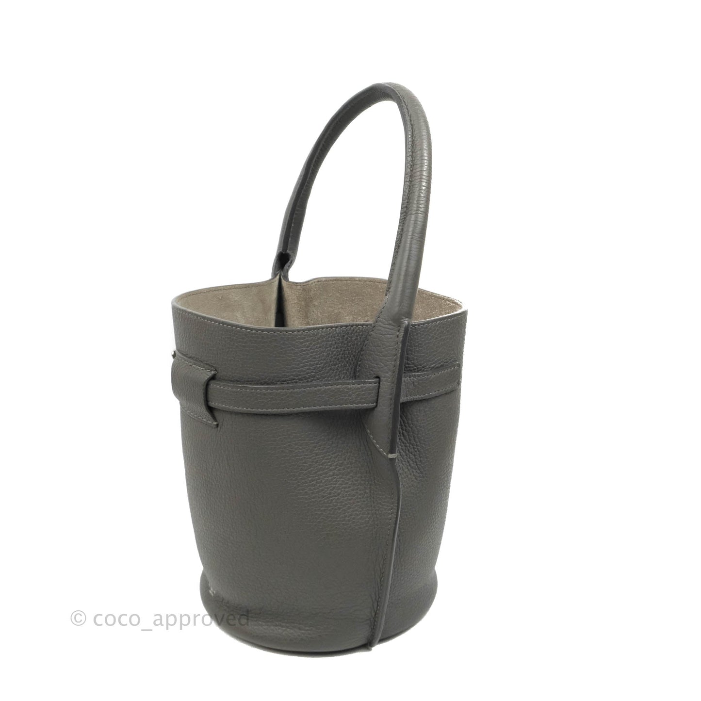 Celine Big Bag Nano Bucket Grey Grained Calfskin
