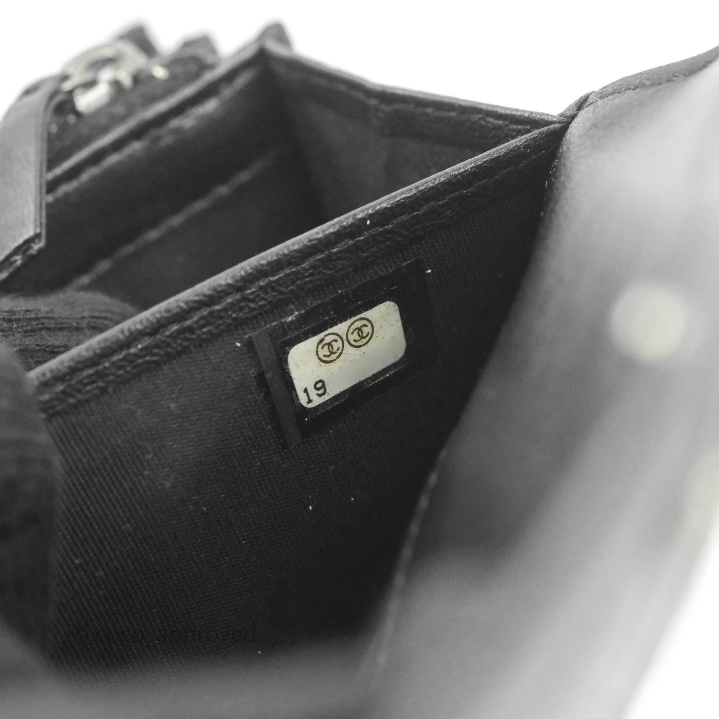 Chanel Quilted Boy Flap Long Wallet Black Lambskin Ruthentium Hardware