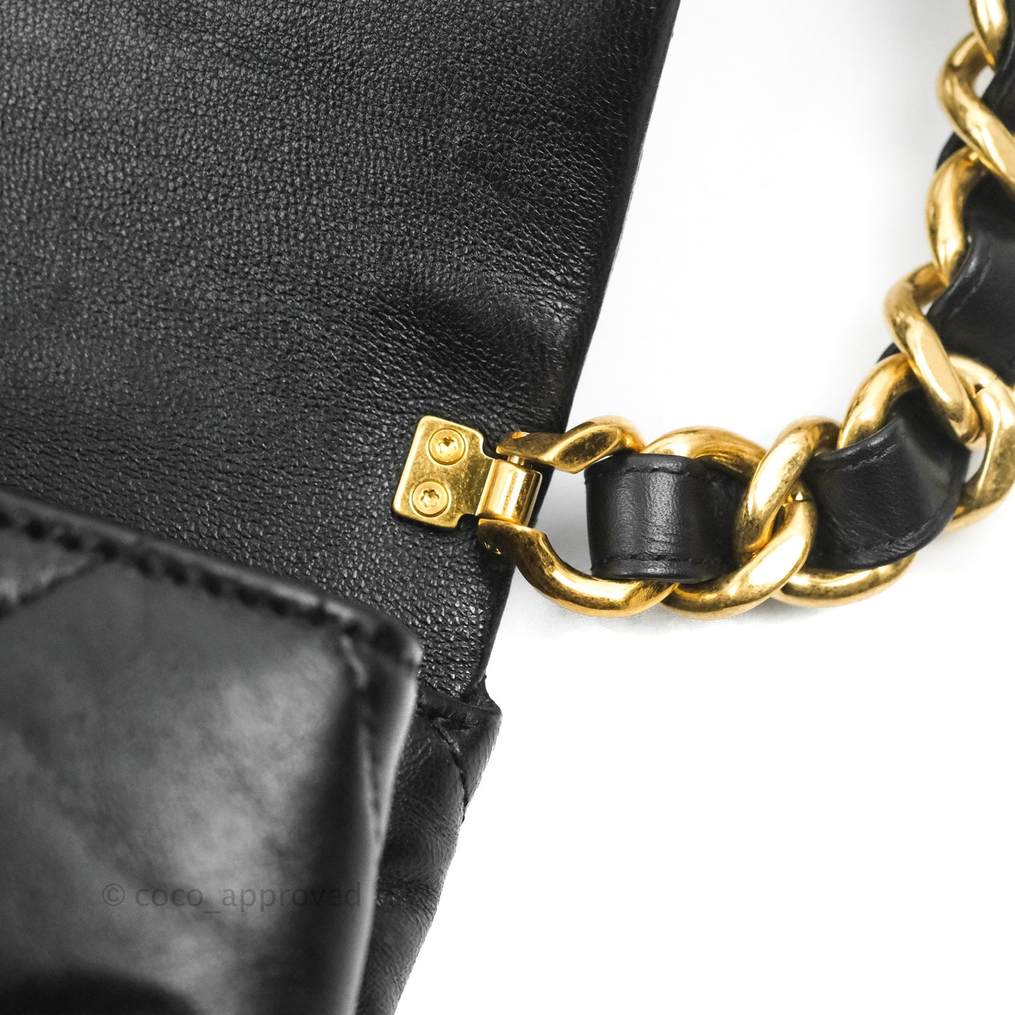 Chanel Small Flap Bag Black Lambskin Aged Gold Hardware 22-23FW