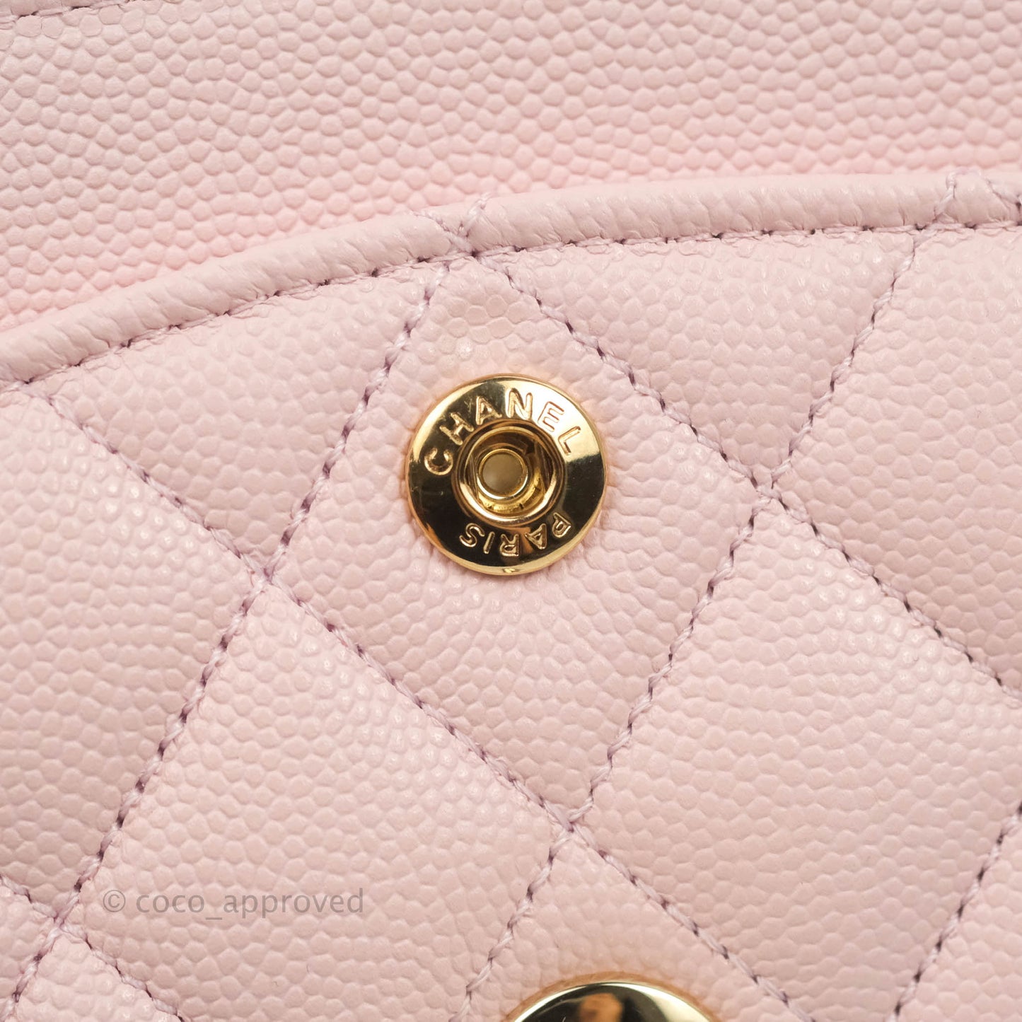 Chanel Classic Small S/M Flap Pink Caviar Gold Hardware 22S