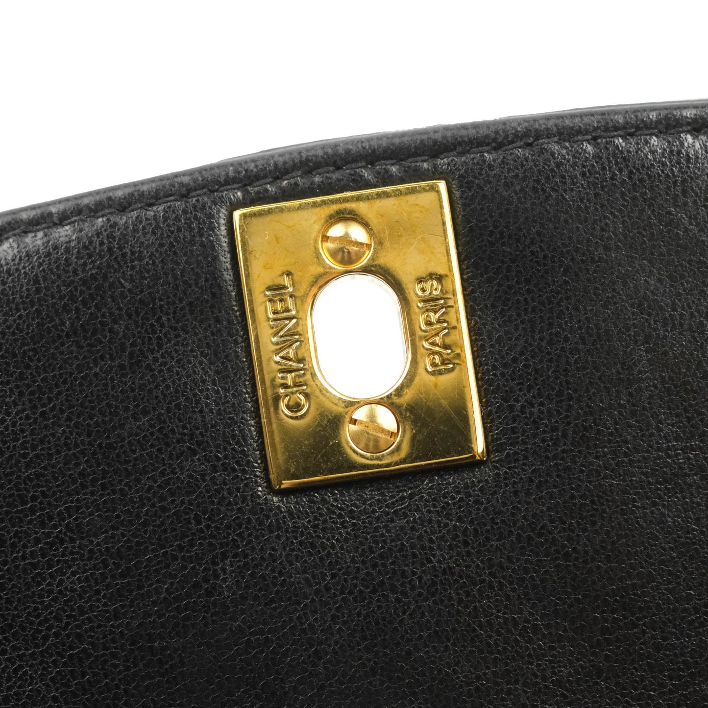 Chanel Vintage Quilted Medium Classic Diana Flap Bag Black Lambskin 24K Gold Hardware