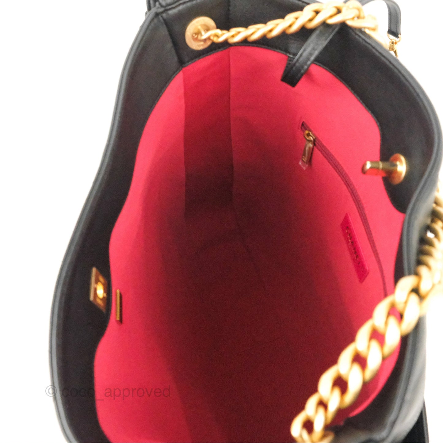 Chanel Large Stitched Easy Mood Hobo Black Calfskin