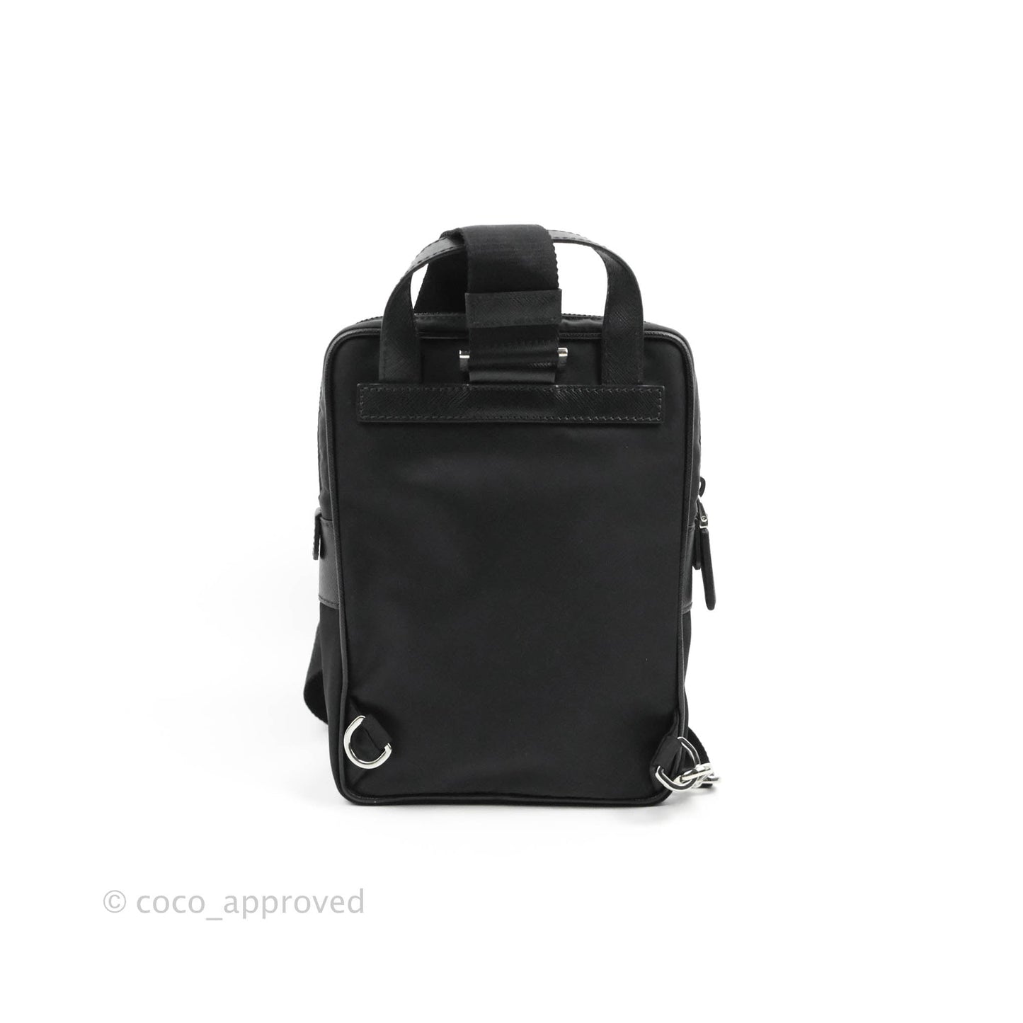Prada 2-way Black Nylon Backpack