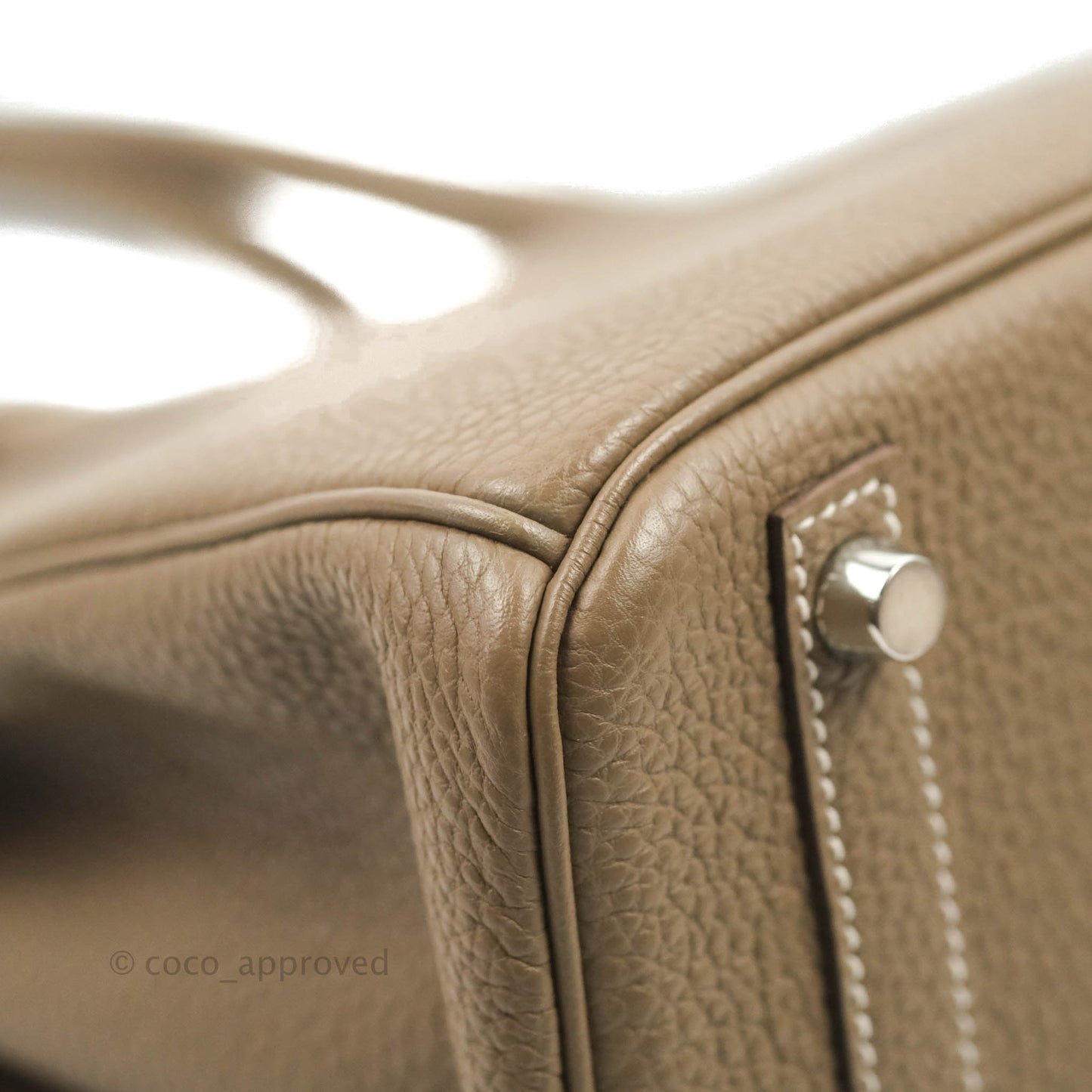 Hermès Birkin 30 Etoupe Togo Palladium Hardware