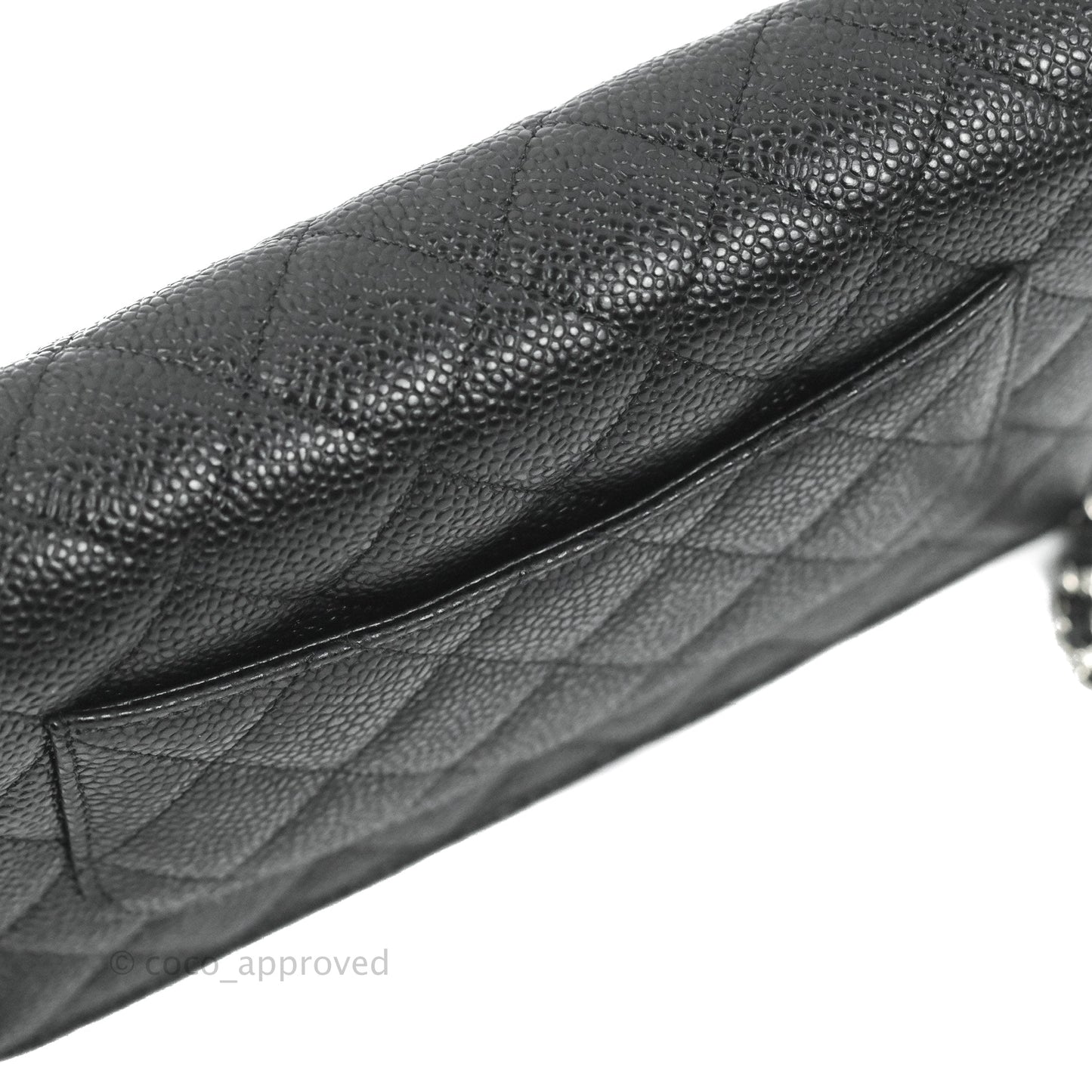 Chanel Quilted Classic WOC Black Caviar Silver Hardware