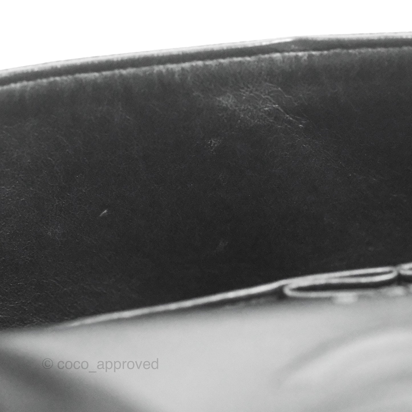 Chanel Classic M/L Medium Flap Quilted Black Caviar Silver Hardware