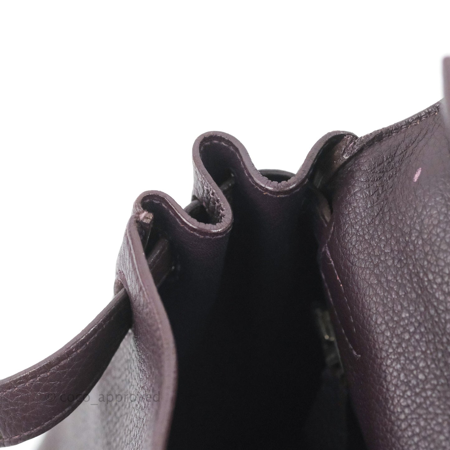 Hermès Retourne Kelly 28 Raisin TPM Palladium Hardware