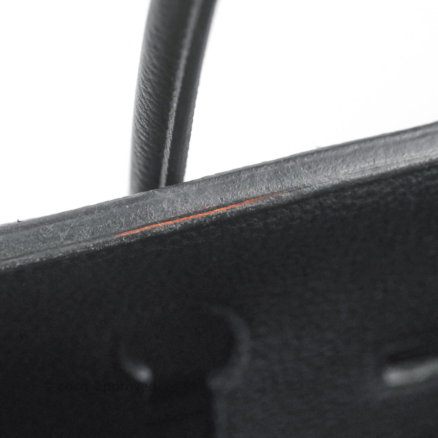 Hermès Retourne Birkin 35 Black Togo Palladium Hardware