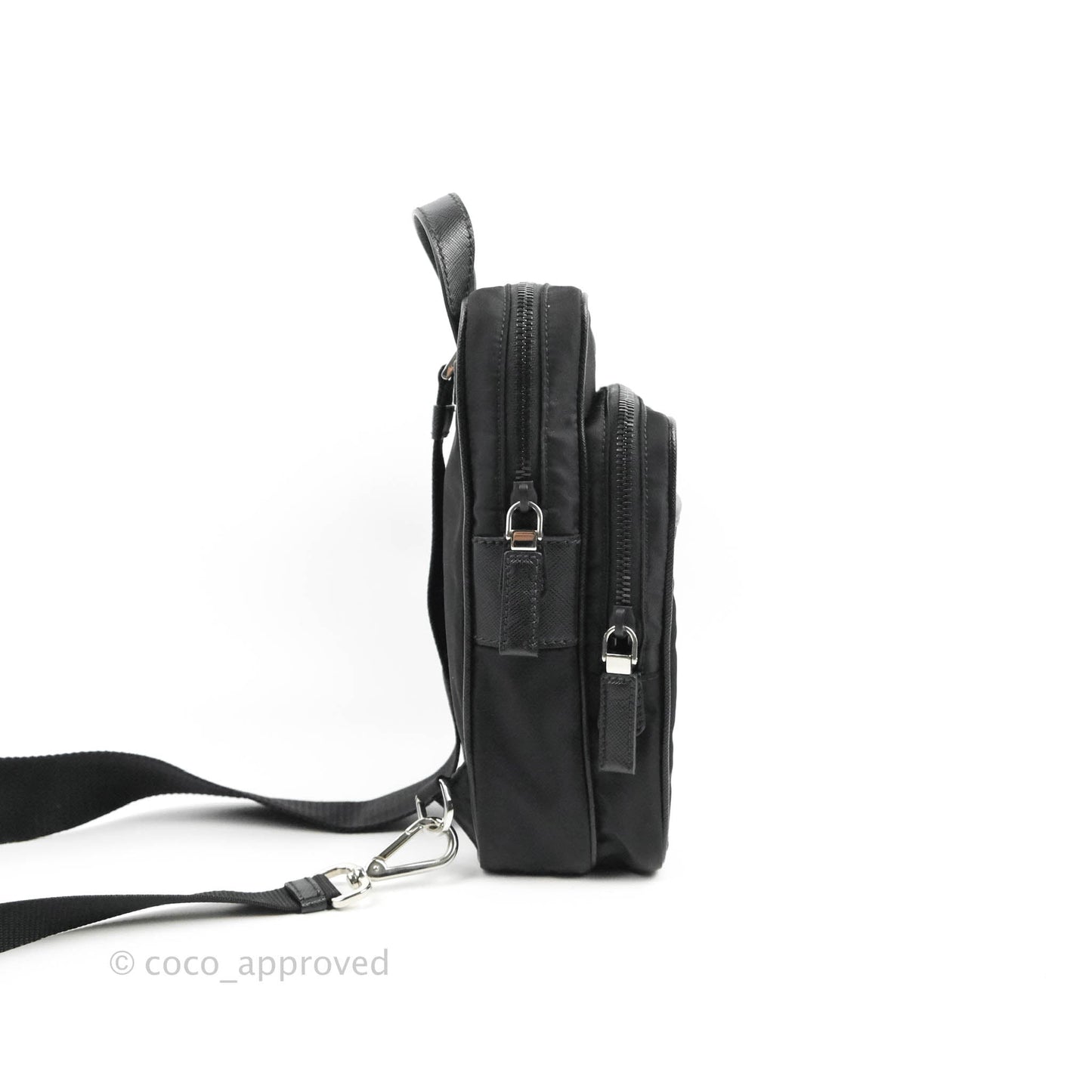 Prada 2-way Black Nylon Backpack