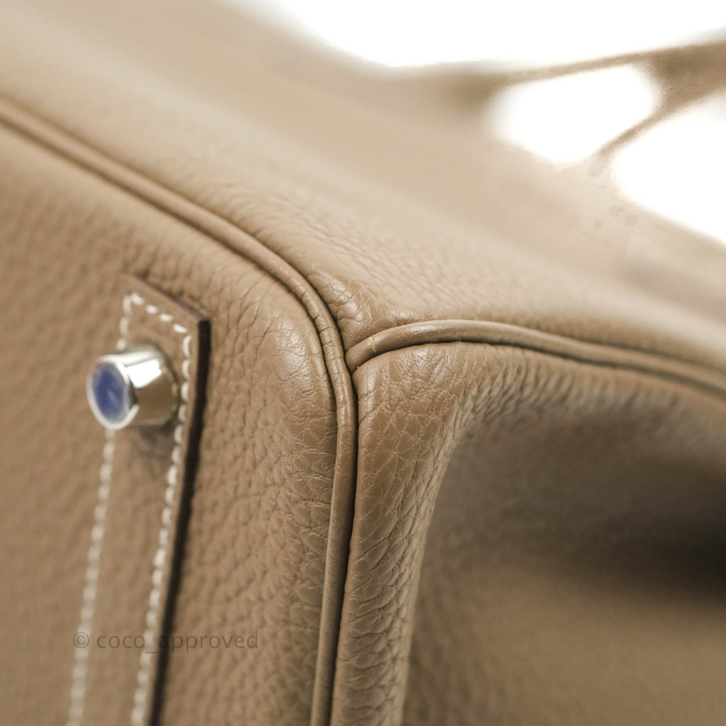 Hermès Birkin 30 Etoupe Togo Palladium Hardware