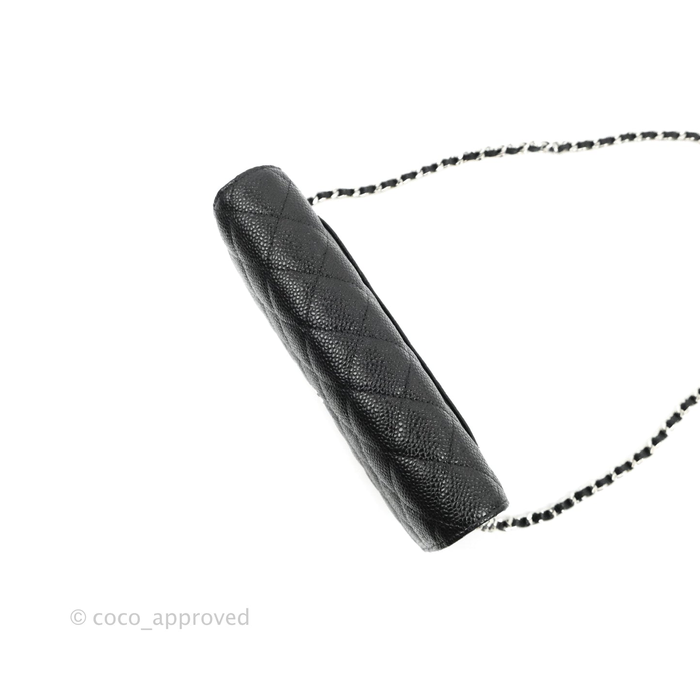 Chanel Quilted Classic WOC Black Caviar Silver Hardware