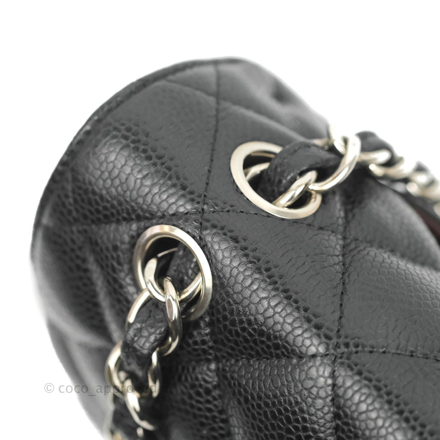 Chanel Classic Jumbo Double Flap Black Caviar Silver Hardware⁣⁣